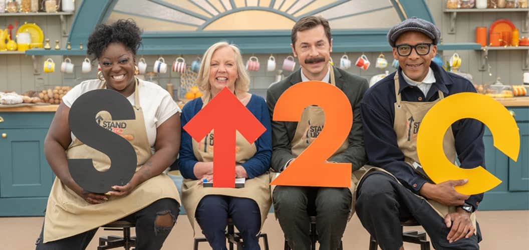 The celebrity contestants for episode 5 of The Great Stand Up To Cancer Bake Off 2023.