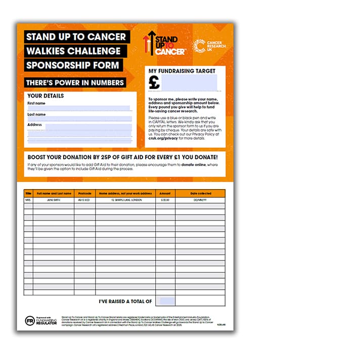 SU2C April Walkies Challenge fundraising pack thumbnail page 9.