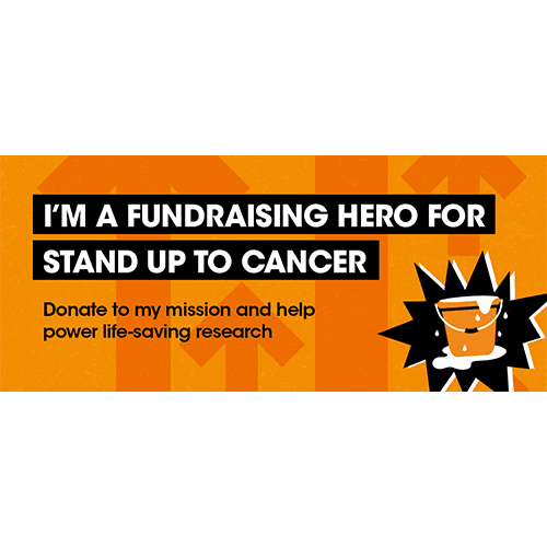Email banner – The Soaker - I'm a fundraising hero for Stand Up To Cancer.