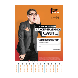 Alan Carr on A3 fundraising poster