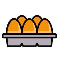 Pack of eggs icon