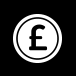 Graphic icon of pound coin