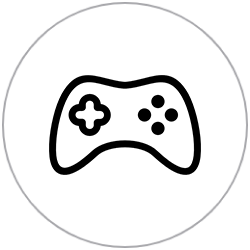 Gaming joystick icon