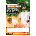 Orange Dash Poster