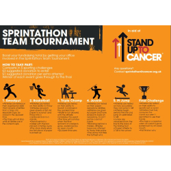 Sprintathon team tournament poster