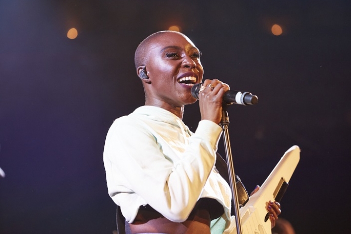 Singer, Laura Mvula at Union Chapel in aid of Stand Up To Cancer 
