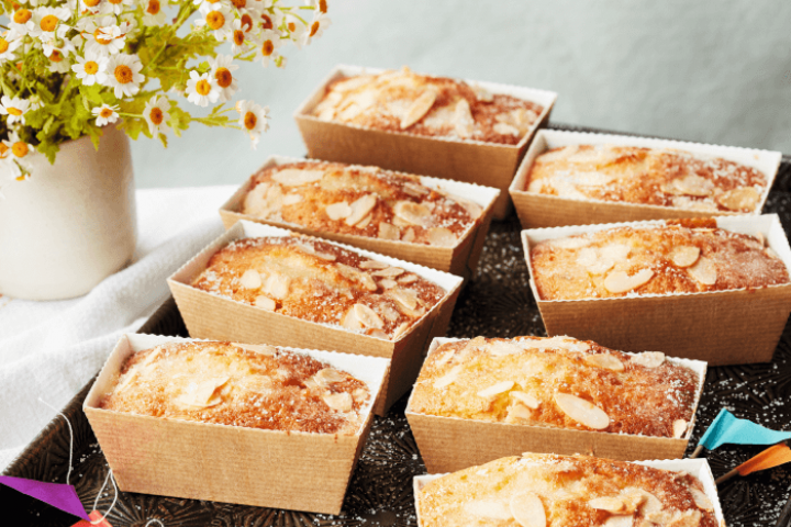 Lemon, Lime and Ginger Drizzle Cakes