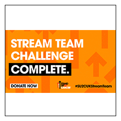 Stand Up To Cancer Stream Team Challenge Complete Image Overlay
