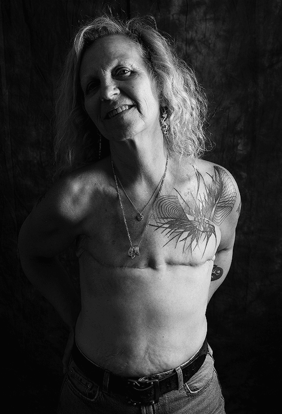 SU2C hosts powerful 'defiance' photo series image of Caroline.